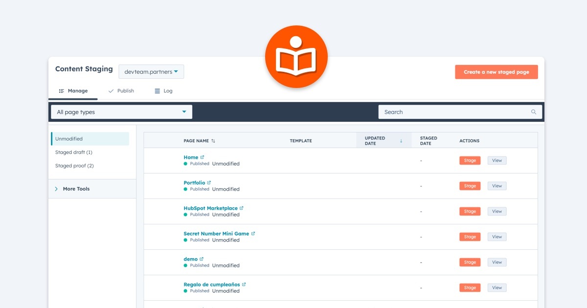 How to Redesign and Relaunch Your Website in HubSpot Using Content Staging (Technical Guide for Marketers)