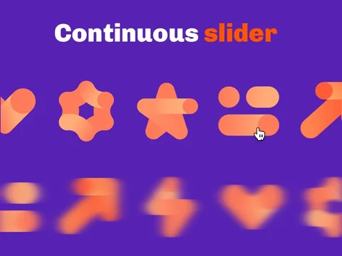 Continuous slider